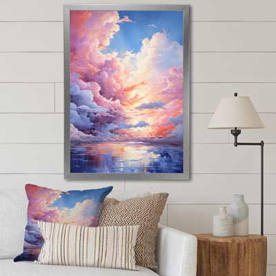 «Lennice Clouds Whimsical Cloudscape Playful», reproduction sur toile