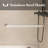 44" To 48" X 72" Aluminum Framed Double Sliding Shower Door, With 1/4" Tempered Glass, With Explosion Proof Film, Stainless Steel Handle-116090086