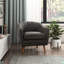 Chaise d'appoint Mid-Century moderne en chenille 1pc-636780128