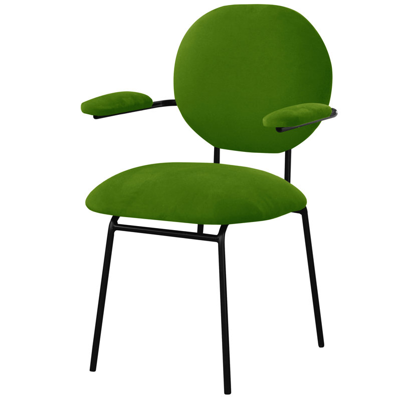 Upholstered Armchair, Green