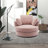Achorn 42" W Recessed Arm Slipcovered Swivel Barrel Chair-1626819410