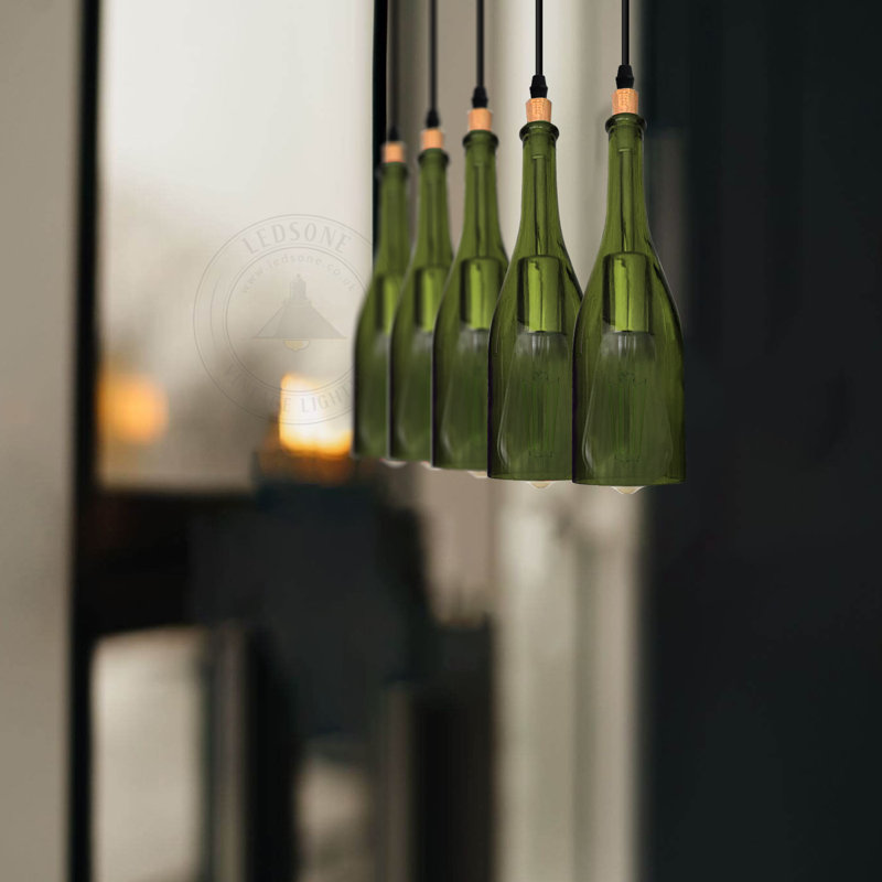 Borden 5 - Light Kitchen Island Pendant, Green