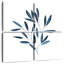 Harnek bleu marine feuilles II