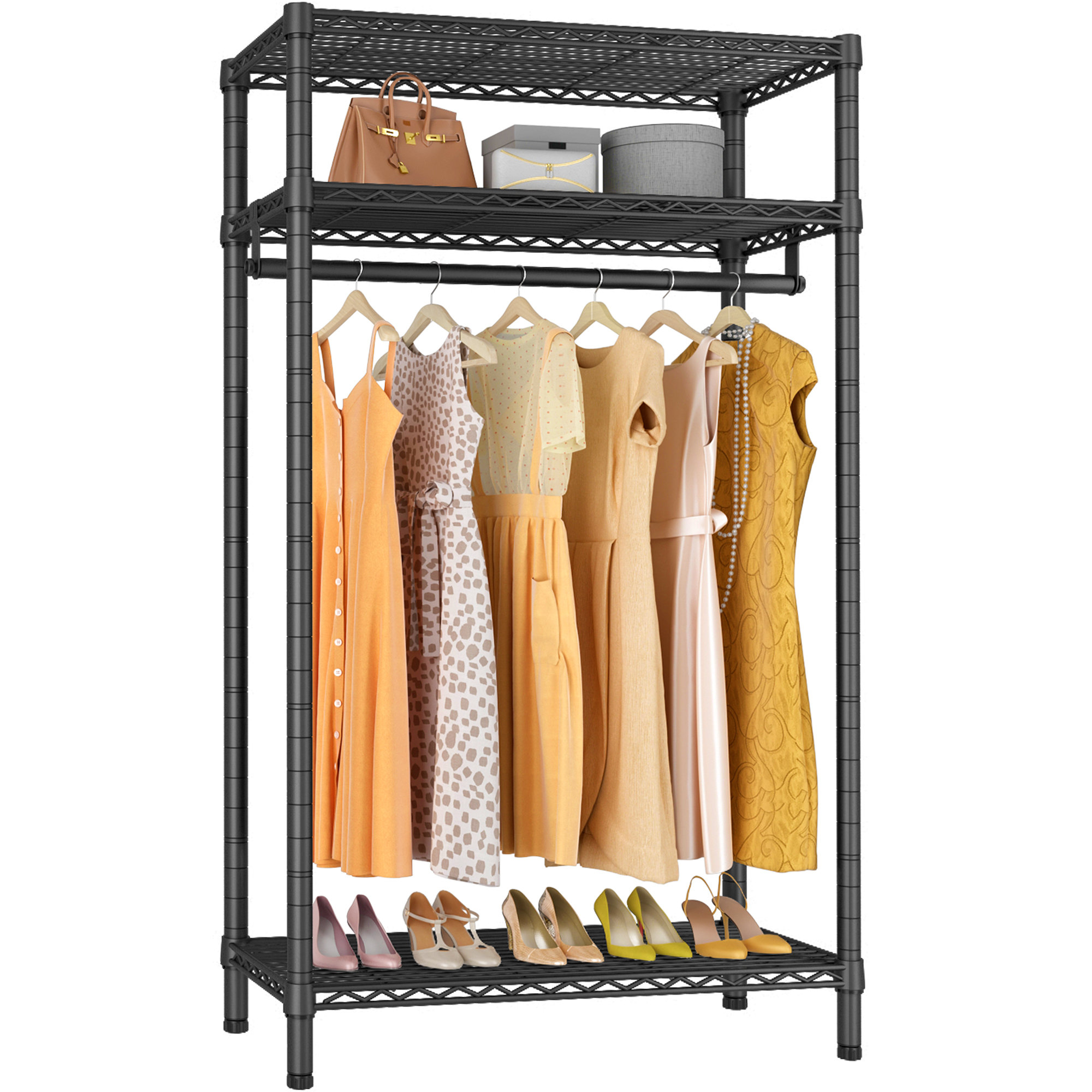 Rebrilliant Maneesha 35.4'' Metal Clothes Rack