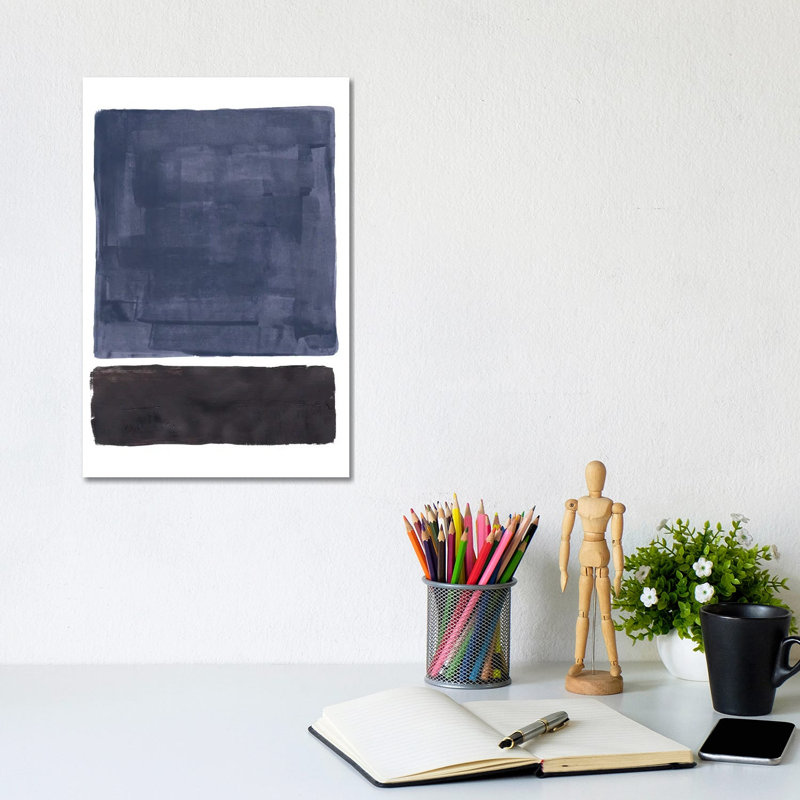 Rothko Remake Midnight Blue by EnShape - Wrapped Canvas Print, 20.32 cm H x 30.48 cm W