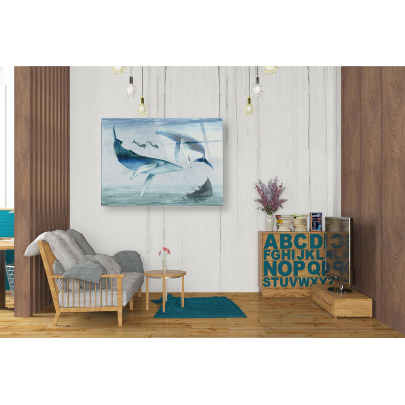 «Ocean Adventure Collection A» par Grace Popp, art mural en verre acrylique, H 24 po x l 36 po x P 0,2 po