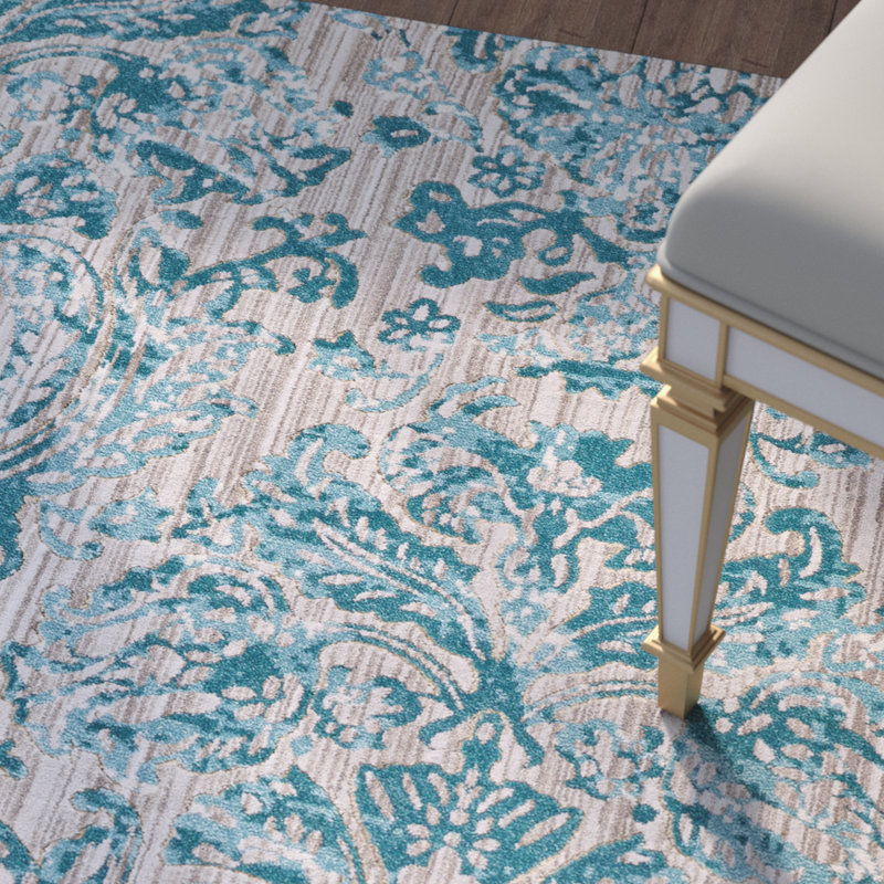 Devitt Paisley Indoor Rug, Round 8'9"