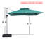 Parasol carré en porte-à-faux 10'-438352558