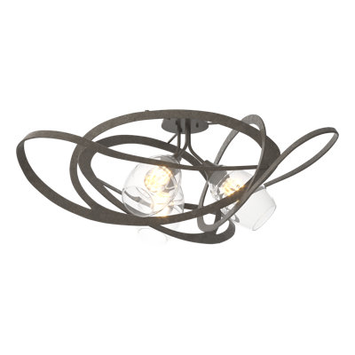 Plafonnier semi-encastré 3 lumières 37,2 po Nest