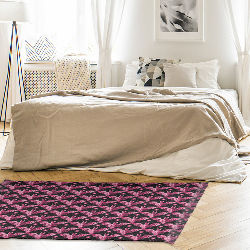 Tapis rose/noir pour salle florale Mcguigan, Non