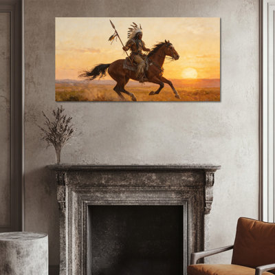  Americana Patriotic Canvas Wall Art - God Bless America Picture Artwork for Rustic, Vintage Decor - Timeless Print Art for Home or Office, 16×32 inches