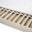 Grand lit blanc avec - Élargissez vos options de vie. Multifonctionnel et. Fabriqué en contreplaqué robuste. Fonction de rangement. Facile à déployer. L 61 po x l 93 po x H 86 po. Assemblage requis. Taille du matelas non fournie-975873804