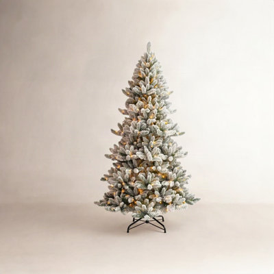 Pre-Lit Flocked Christmas Tree