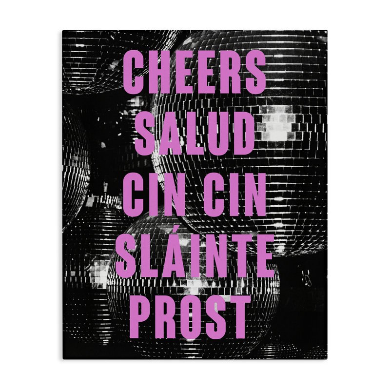 Art mural sur toile Cheers, H 20 po x l 16 po