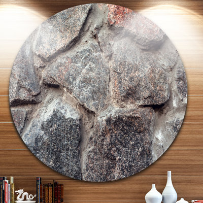 Natural Granite Stone Pattern - Unframed Photograph on Metal