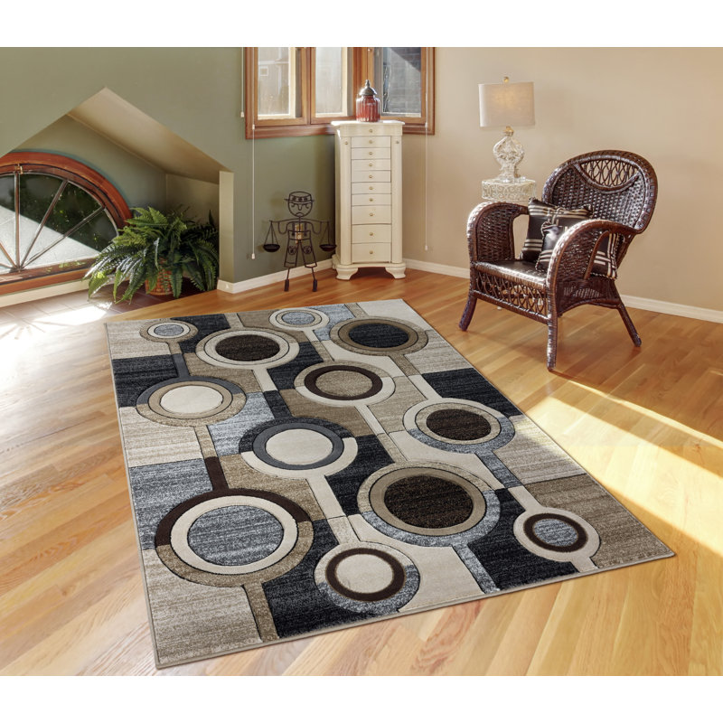 Adonia Geometric Indoor Rug, Rectangle 3'9" x 5'9"