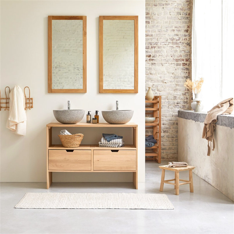 Magdeline 110 mm Double Bathroom Vanity Base