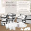 Ensemble de 5 boîtes de rangement en porcelaine avec séparateurs pour vaisselle China-1401563986