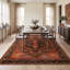Tapis oriental lavable à poils courts de la collection Oriental Performance, antidérapant et antidérapant-687198351
