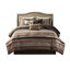 Édredon rouge 7 pièces - motifs géométriques et imprimés, 100% coussins décoratifs plateforme avec broderie élégante,
