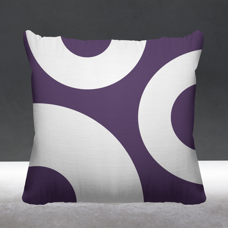Coussin décoratif intérieur / extérieur Ramsey, L 17 po x H 17 po, Violet