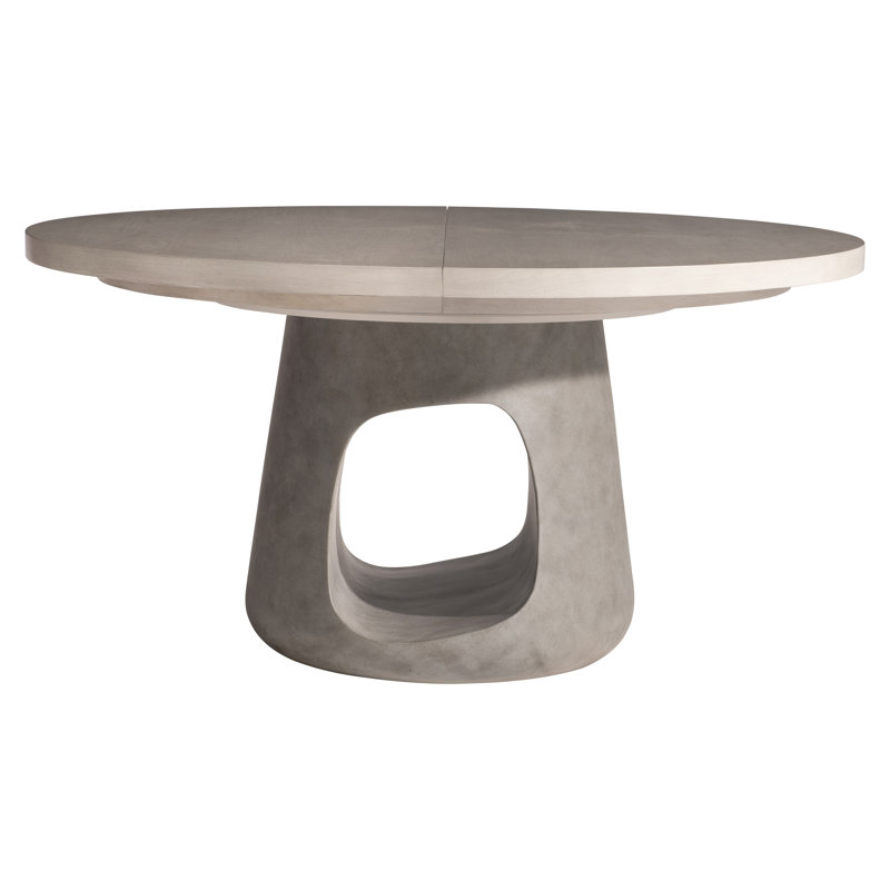 Sereno Round Walnut Wood Dining Table