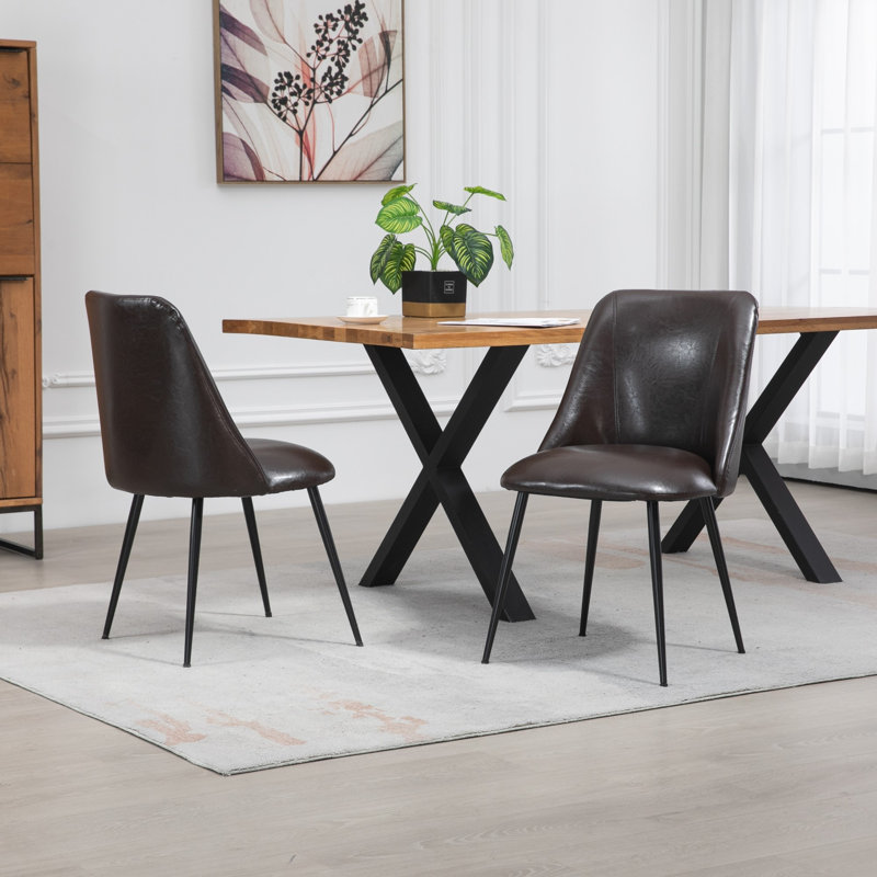 Atlasburg 46cm H Upholstered Side Chair, Brown