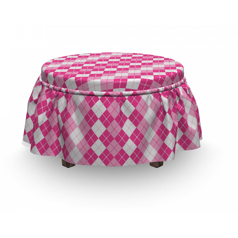 Housse pour repose-pieds traditionnel argyle