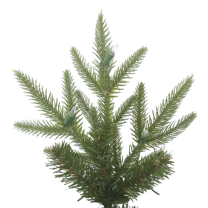 Sapin de Noël artificiel filiforme vert, 6,5 pi x l 28 po