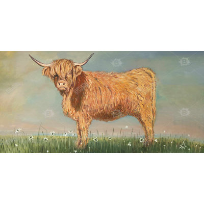 Daisy the highland cow - 15.75"x31.50" Desk mat