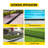 5-Pack HDPE Trench Drain System with Plastic Grate - Heavy Duty Channel Drain for Garage, Driveway & Garden - Modular Linear Floor Drainage Kit