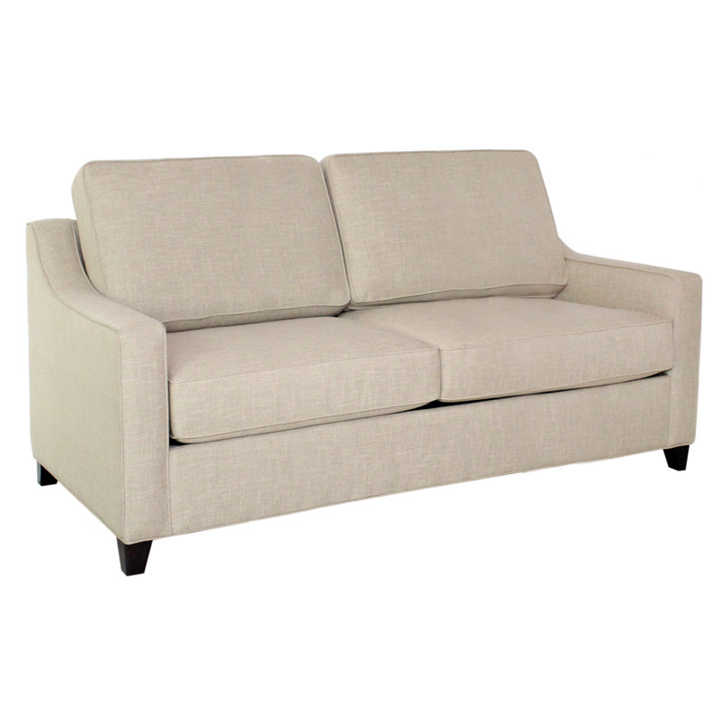 Clark 74" Square Arm Sofa with Reversible Cushions, Ridgecrest Putty, Cafelle