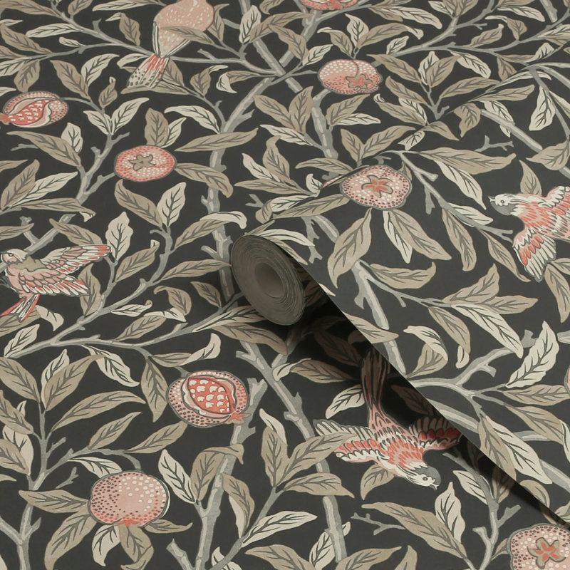 10m x 52cm Textured Matt Wallpaper Roll, Black