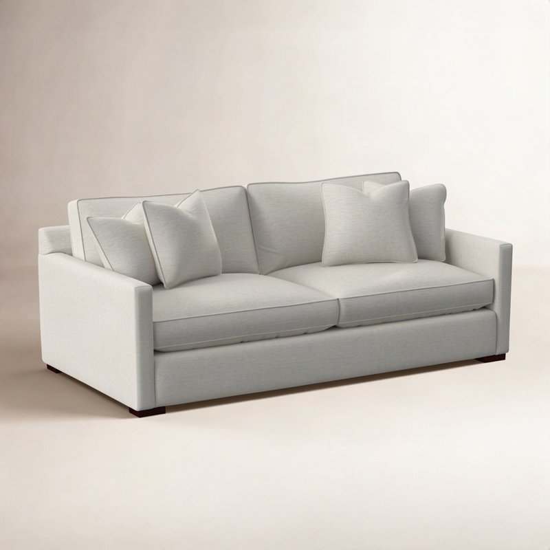 Bel-Air Sofa, White Performance Fabric; 0851-94, Java