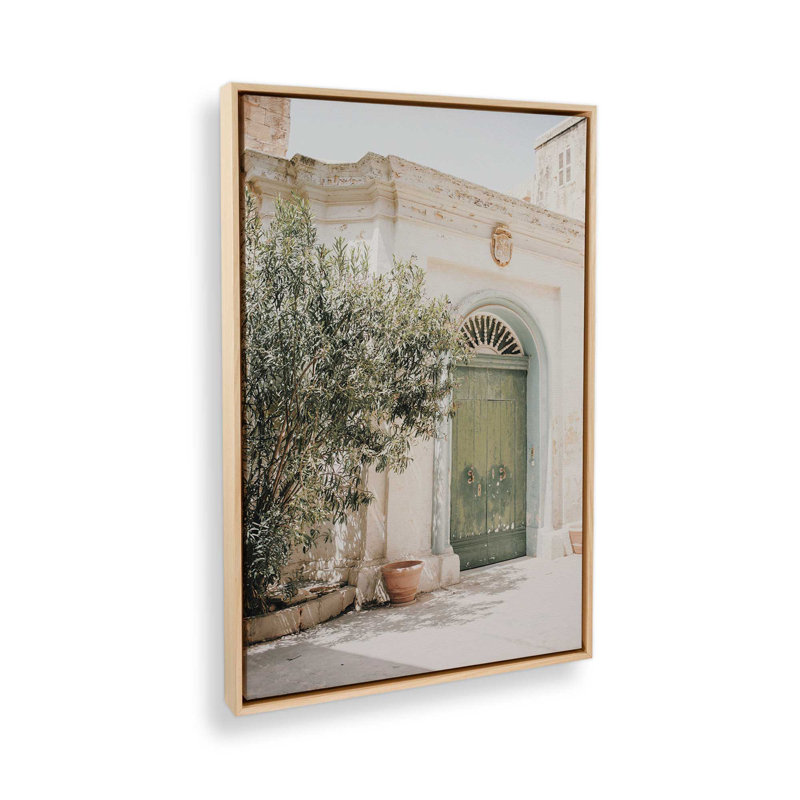Impression sur toile Secret Garden Gate, H 12,75 po x l 8,75 po x P 1,75 po, Cadre américain en érable flottant