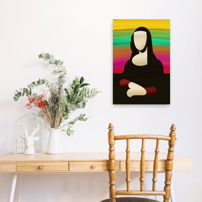 «Vibrant Abstract Portrait», reproduction de paysage contemporain abstrait au coucher du soleil