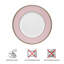 Dining plate,for Dinner Plates,Chargers for Wedding, Party Easter Table Settings(Pink)