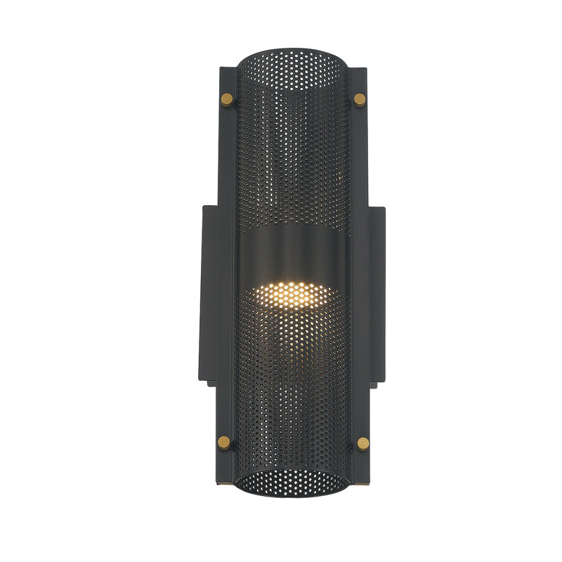 Applique murale noire 12 lumières Westcliffe, H 12 po x l 5 po x P 4,5 po