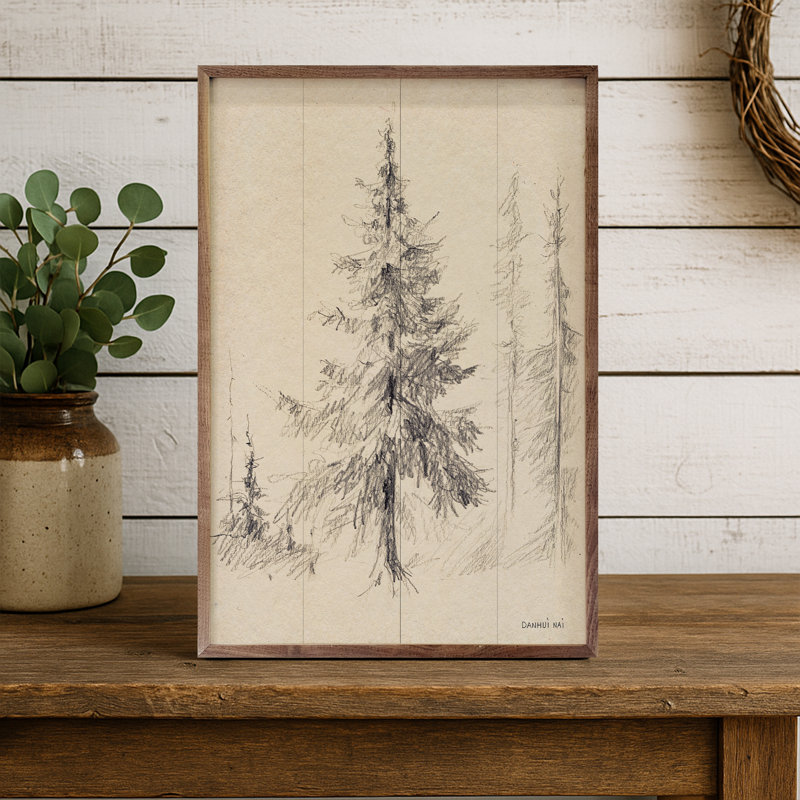 «Elegant Pine II» par Danhui Nai, H 8 po x l 5 po