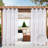 Draycott Semi Sheer Curtain Panel Pair-1925804265