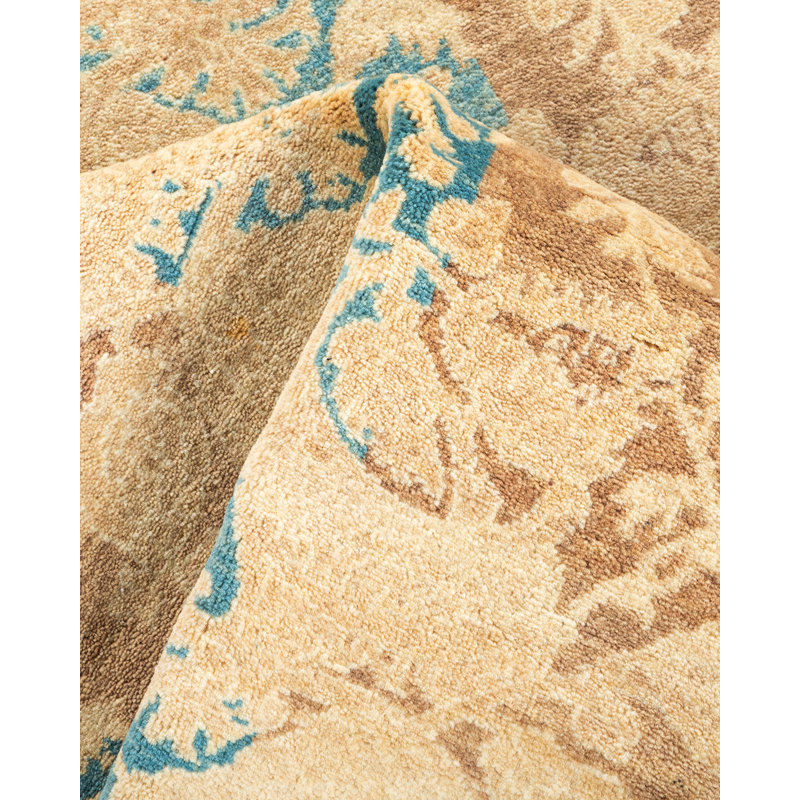 Classic One-of-a-Kind 4' 8" X 4' 9" Hand Knotted Area Rug