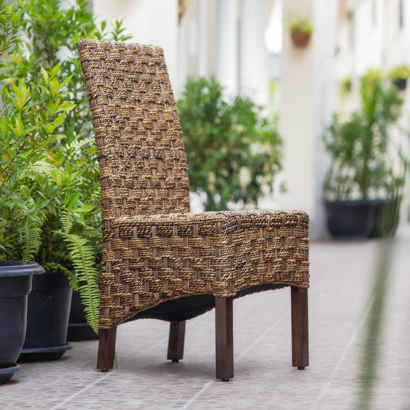 Chaise rembourrée en acajou Bilyeu, 1