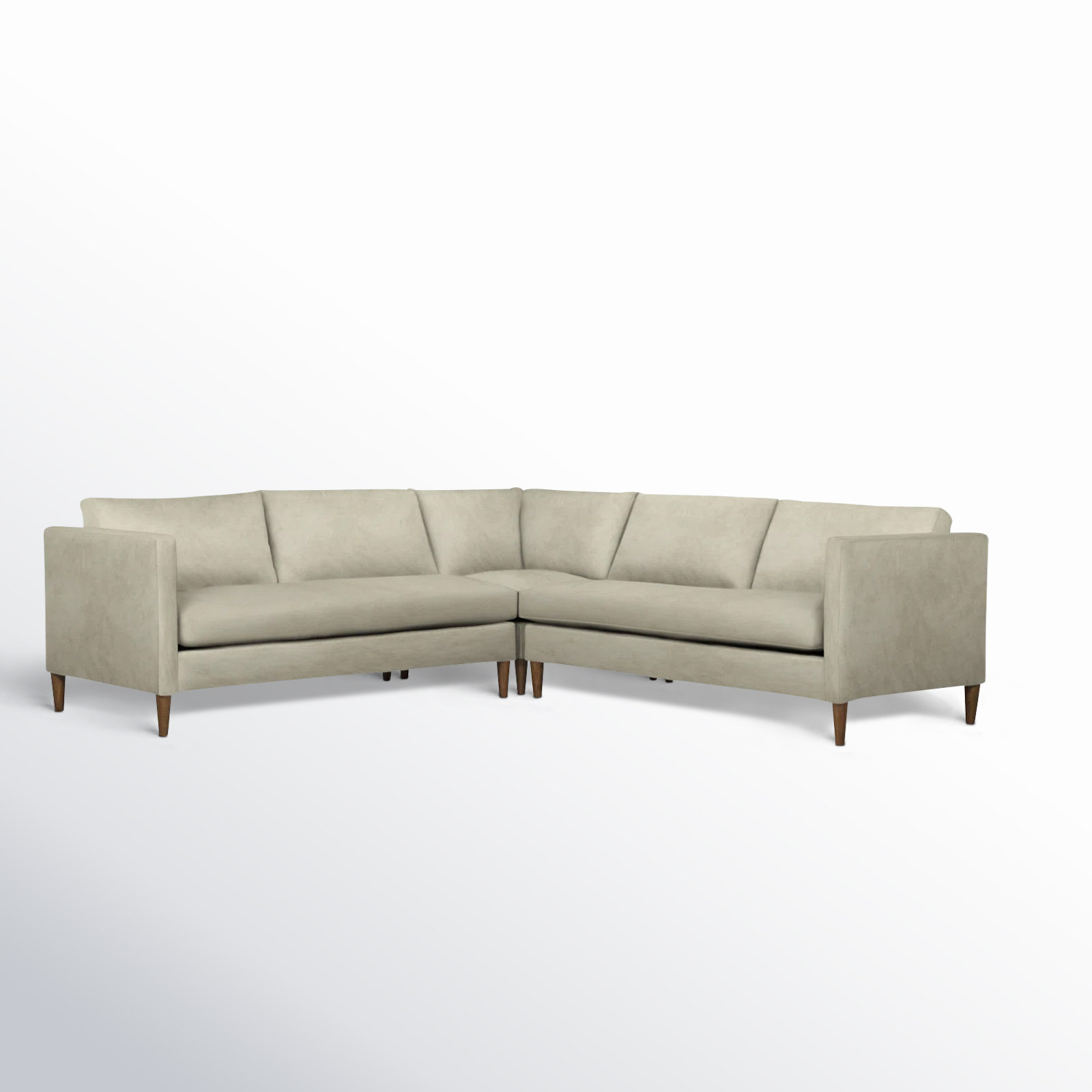 Clifford Sectional, Bella Beach Performance Velvet