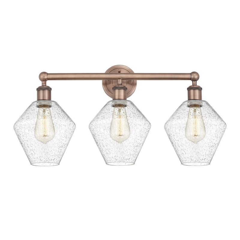 Éclairage pour meuble-lavabo à intensité variable 3 lumières Amylea, Cuivre antique