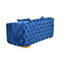 Causeuse Chesterfield 71,5 po en velours capitonné avec 2 coussins et pieds en métal-1781647741
