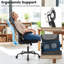 Chaise de bureau Inbox Zero Mesh avec support lombaire adaptable