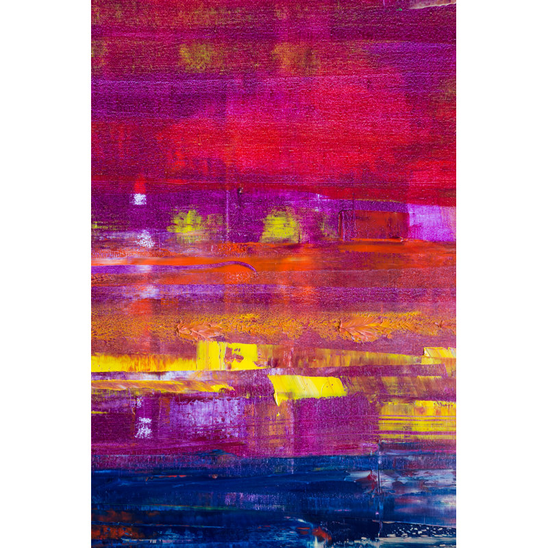 Abstract Painted Canvas. by Vimvertigo - Wrapped Canvas Painting, 46cm H x 30cm W x 3.8cm D