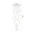 Transitional 24-Light Chrome Glass Chandelier -616026294