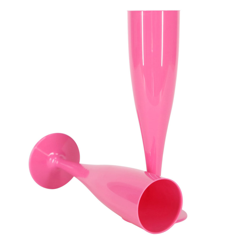 175ml Polystyrene With A Biodegradable Additive Flute, Pink, 50