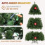 Arbre de Noël illuminé avec lumières pour la maison, décoration de fête, assemblage facile, support en métal-1190780853-1187886772